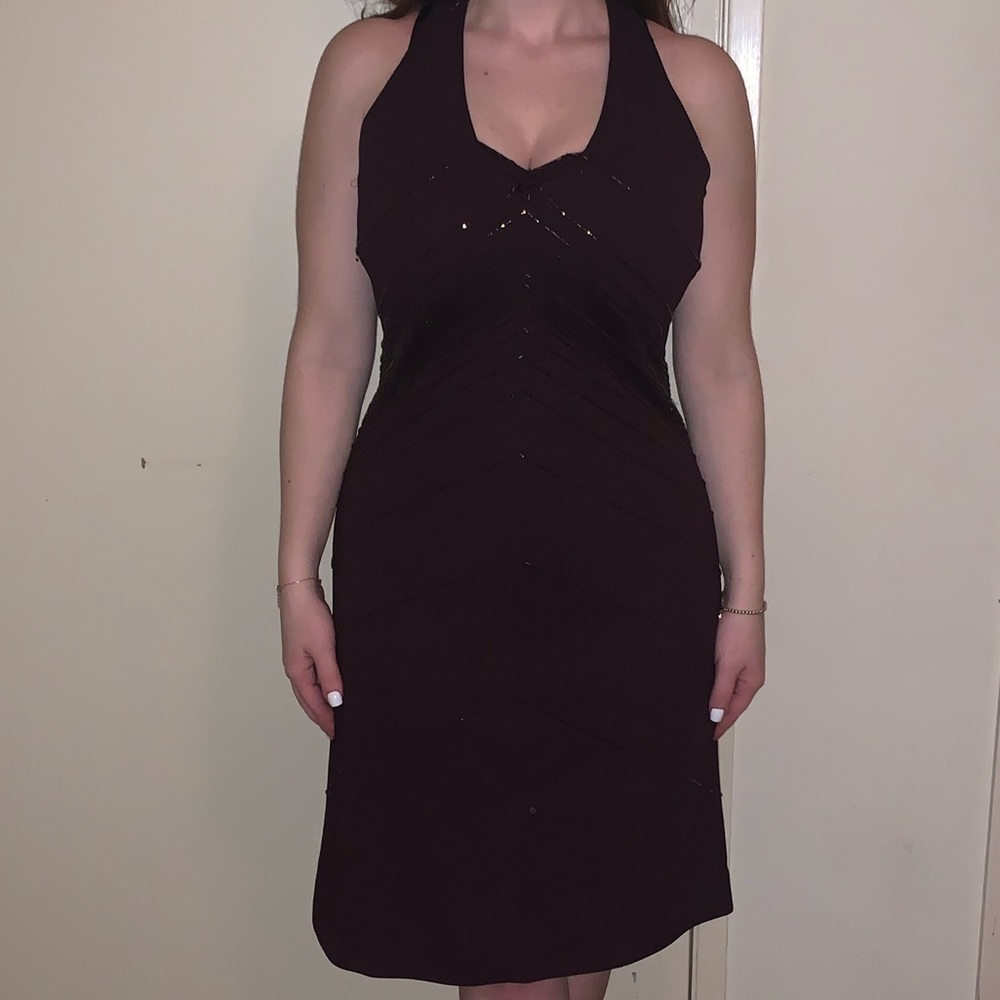 De Laru Purple beaded dress